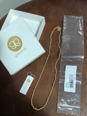 gorjana Gold Beaded Chain Necklace